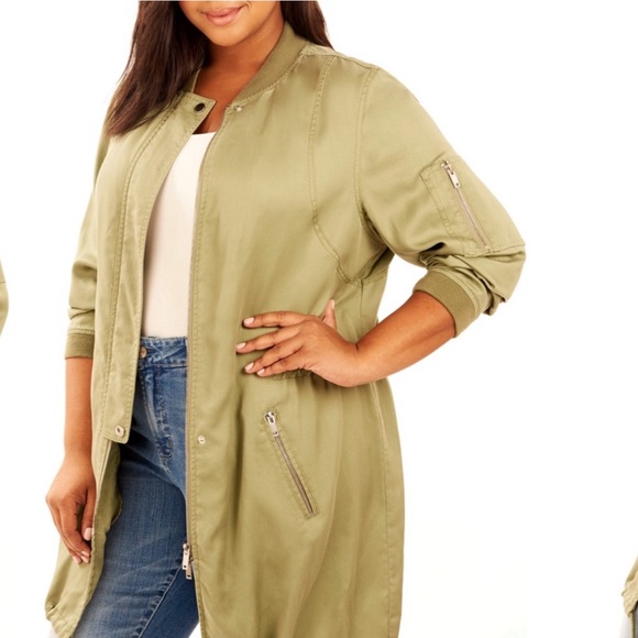 NWTS🍒REBEL WILSON X ANGELS ANORAK BOMBER JACKET 🍃SIZE 3X - Picture 3 of 7